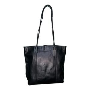 Vintage Coach Metro Tote Black Leather Made in USA 4066 Large Shoulder Bag